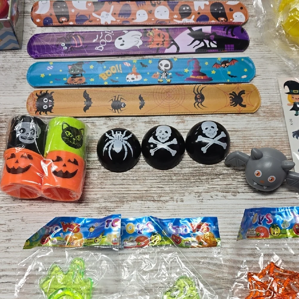 Halloween Party Favor Set – Slap Bracelets & Fun Toys | Pack 2
